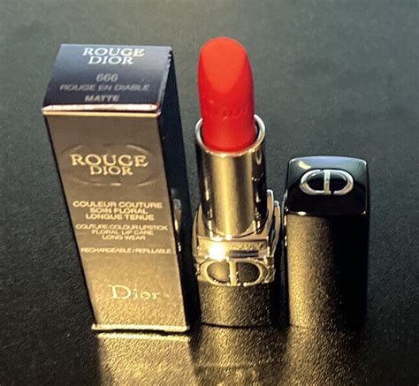 dior rouge en diable lipstick swatch|christian Dior rouge lipstick 999.